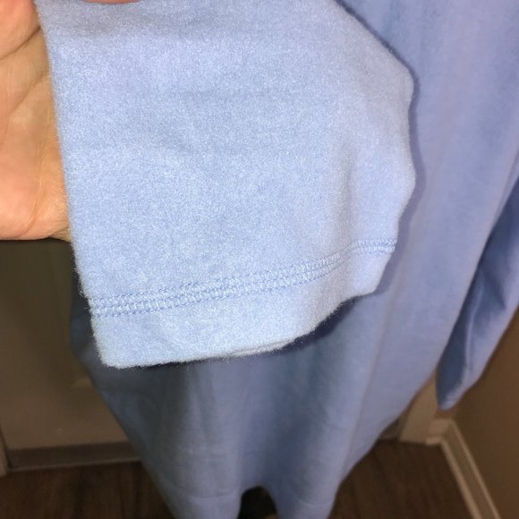 Woman Within Fleece Long Sleeve Sweater Light Blue ~ Size 26/28 (2X) - Picture 3 of 6